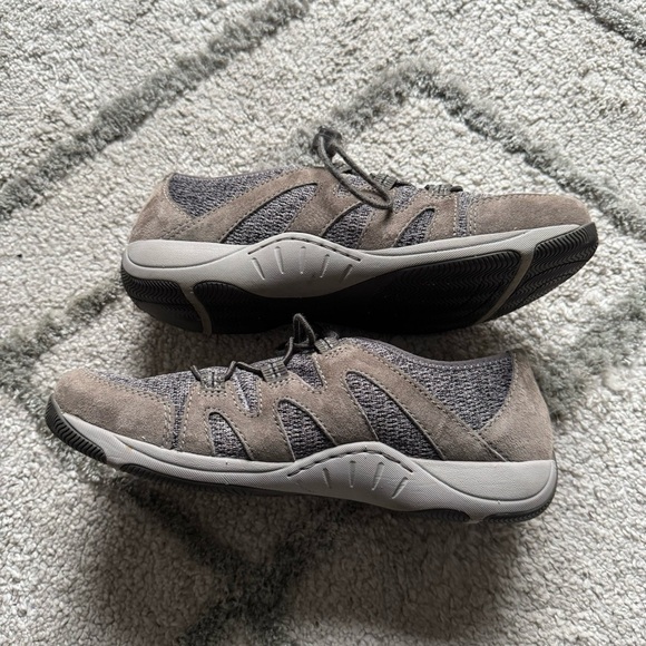 Dansko Holland Charcoal Gray leather Comfort Drawstring Sneaker Shoes 39 8.5 / 9 - Picture 4 of 11
